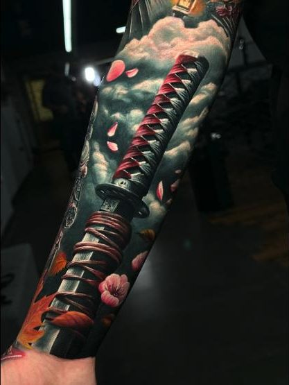 Katana kapatma – kapatma dövme, InkBlaze Ankara