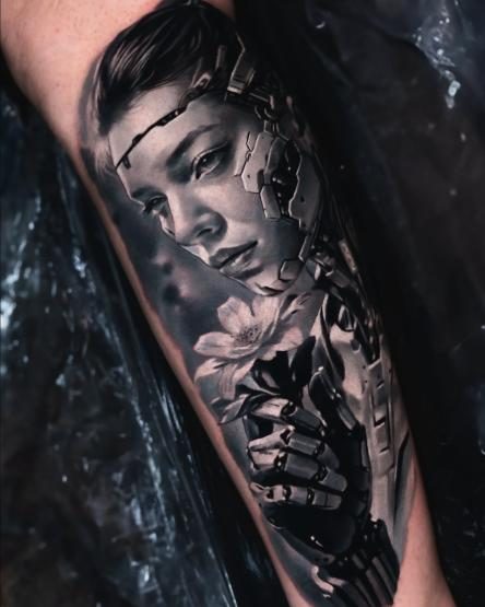 Synthetic Soul – realizm dövme, InkBlaze Ankara